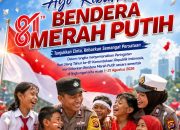 Polda Banten Ajak Masyarakat Kibarkan Bendera Merah Putih, Semarakkan HUT ke-81 Kemerdekaan Republik Indonesia